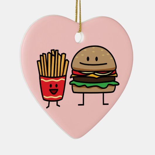 Schnellimbißbrötchenkram des Hamburgers und der Keramikornament (Rechts)