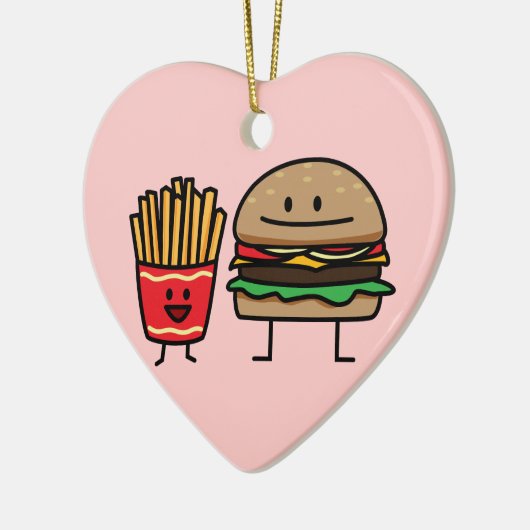 Schnellimbißbrötchenkram des Hamburgers und der Keramikornament (Links)