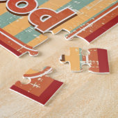 Schnellimbißhintergrund mit Getränk in der Retro Puzzle (Seite)