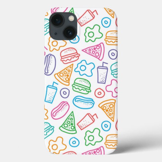 Schnellimbißmuster 2 Case-Mate iPhone hülle (Rückseite)