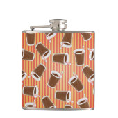 Schnellimbißmuster 2 flachmann (Vorderseite)