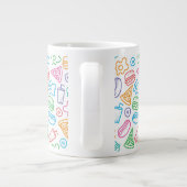 Schnellimbißmuster 2 Jumbo-Tasse (Rückseite)