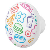 Schnellimbißmuster 2 keramikknauf (Rechts)