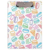 Schnellimbißmuster 2 klemmbrett (Vorderseite)