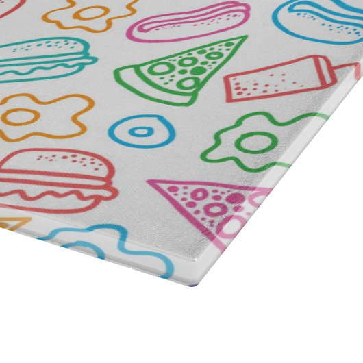 Schnellimbißmuster 2 schneidebrett (Ecke)