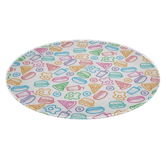 Schnellimbißmuster 2 schneidebrett (Ecke)