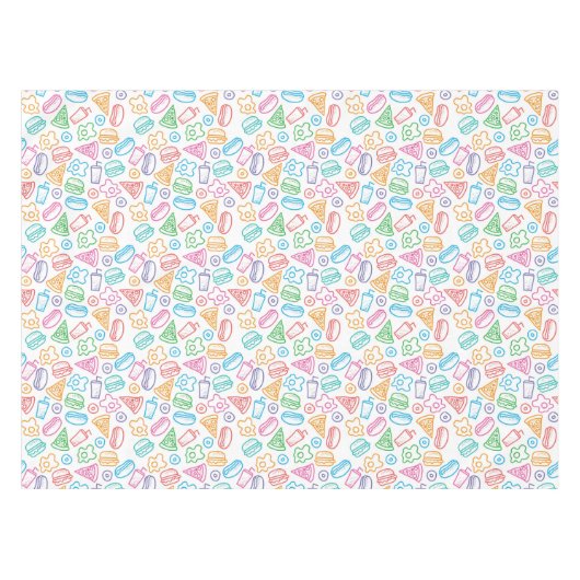 Schnellimbißmuster 2 tischdecke (Vorderseite (Horizontal))