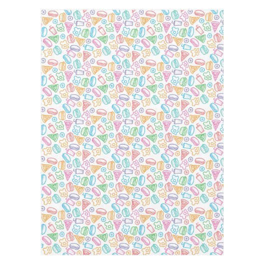 Schnellimbißmuster 2 tischdecke (Vorderseite)