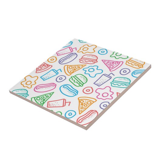 Schnellimbißmuster Fliese (Seite)