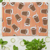 Schnellimbißmuster Handtuch (Gefaltet)