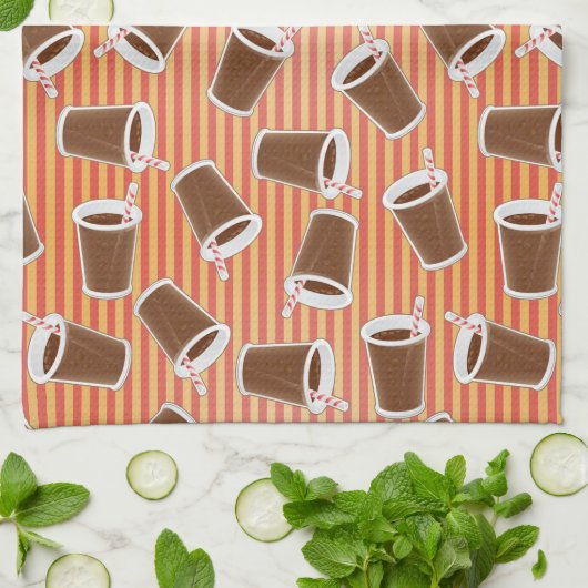 Schnellimbißmuster Handtuch (Gefaltet)