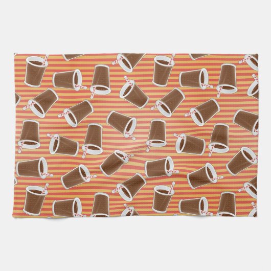 Schnellimbißmuster Handtuch (Horizontal)