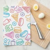 Schnellimbißmuster Handtuch (Viertel Falte)