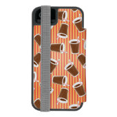 Schnellimbißmuster Incipio iPhone Geldbeutel-Hülle (Folio Rückseite)
