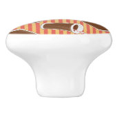 Schnellimbißmuster Keramikknauf (Seitenansicht)