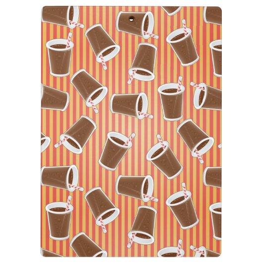 Schnellimbißmuster Klemmbrett (Rückseite)