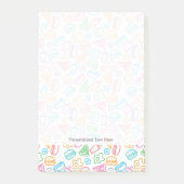 Schnellimbißmuster Post-it Klebezettel (Vorderseite)