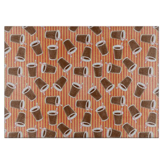 Schnellimbißmuster Schneidebrett (Vorderseite)