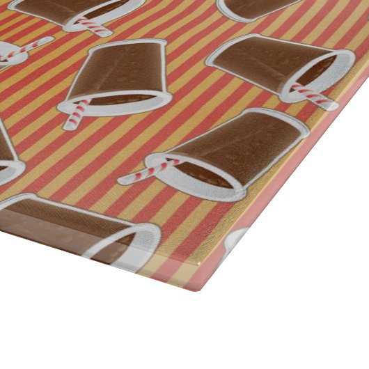 Schnellimbißmuster Schneidebrett (Ecke)