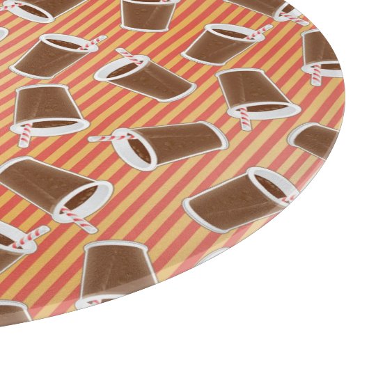 Schnellimbißmuster Schneidebrett (Ecke)