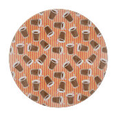 Schnellimbißmuster Schneidebrett (Vorderseite)