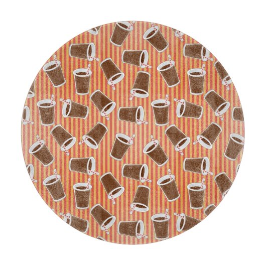 Schnellimbißmuster Schneidebrett (Vorderseite)