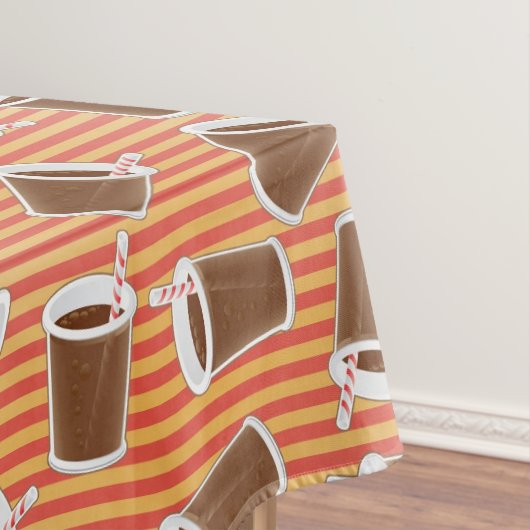 Schnellimbißmuster Tischdecke (Beispiel)