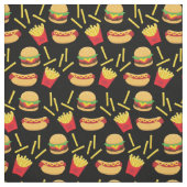 Schnellkochtopf Burger Fries Hot Dog Stoff (Muster)