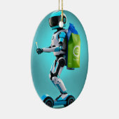 Schnelllaufroboter Keramik Ornament (Rechts)