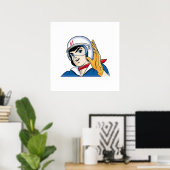 Schnellrennfahrer Poster (Heimbüro)