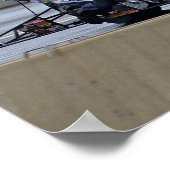 "Schnellstes Top Fuel Drag Bike auf dem Planeten" Poster (Ecke)