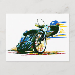 Schnellstraßenkopfmalerei Postkarte