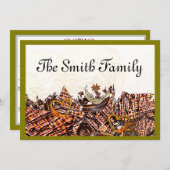 SCHNELLTAG! :) ANSAMMLUNG FEIERTAGSKARTE (Vorne/Hinten)