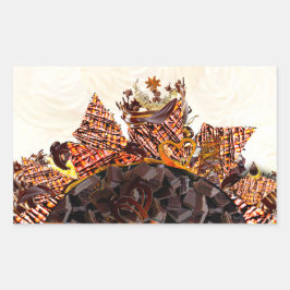 SCHNELLTAG! :) CBS SONNTAGS MORGEN SONNEN RECHTECKIGER AUFKLEBER