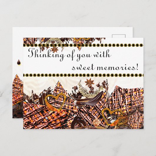 SCHNELLTAG! :) "DENKEN AN SIE" KARTE (Vorne/Hinten)