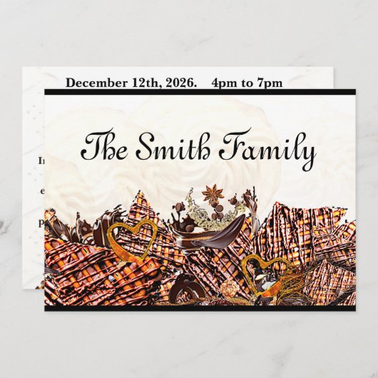 SCHNELLTAG! :) HOLIDAY CARD FEIERTAGSKARTE (Vorne/Hinten)