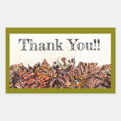 SCHNELLTAG! : RECHTECKIGER AUFKLEBER (Vorderseite)