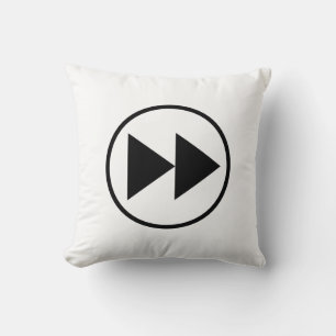 Schnellvorlauf-Button-Symbol anpassbar Kissen