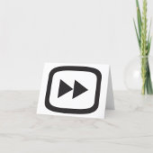 Schnellvorwärtssymbol Dankeskarte