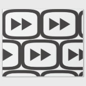 Schnellvorwärtssymbol Geschenkpapier (Flach)