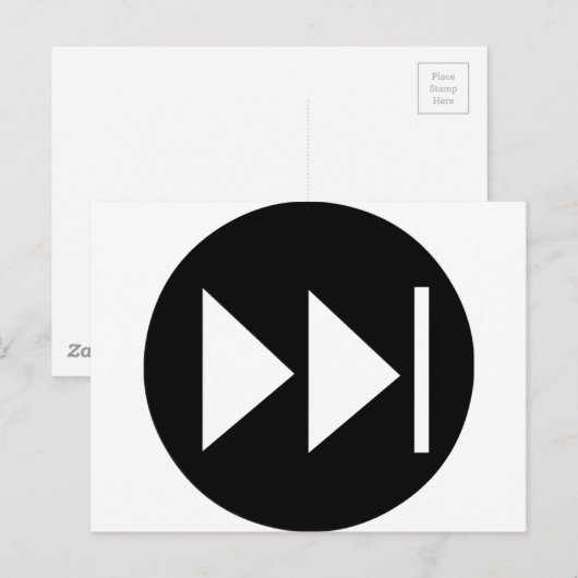 Schnellvorwärtssymbol Postkarte (Vorne/Hinten)