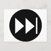 Schnellvorwärtssymbol Postkarte (Vorderseite)