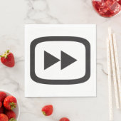 Schnellvorwärtssymbol Serviette (Beispiel)