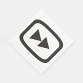 Schnellvorwärtssymbol Serviette (Ecke)