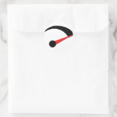 Schnellwarnanzeiger Runder Aufkleber (Tasche)