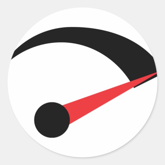 Schnellwarnanzeiger Runder Aufkleber (Vorderseite)