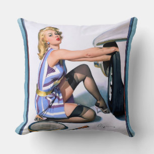 Schnellwechsel von Gil Elvgren Kissen