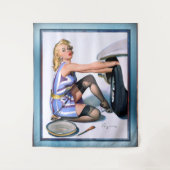 Schnellwechsel von Gil Elvgren Wandteppich (Vorderseite)