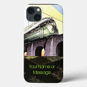 Schnellzug auf der Brücke (Personalisiert) Case-Mate iPhone Hülle