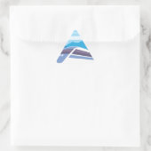 Schnellzug Dreieckiger Aufkleber (Tasche)